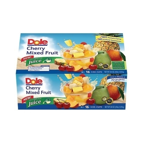 Dole Cherry Mix Fruit 16-4oz Cups