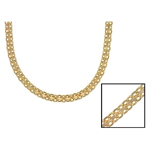 Gold Filled High Polish Finsh Bismark Chain 20''