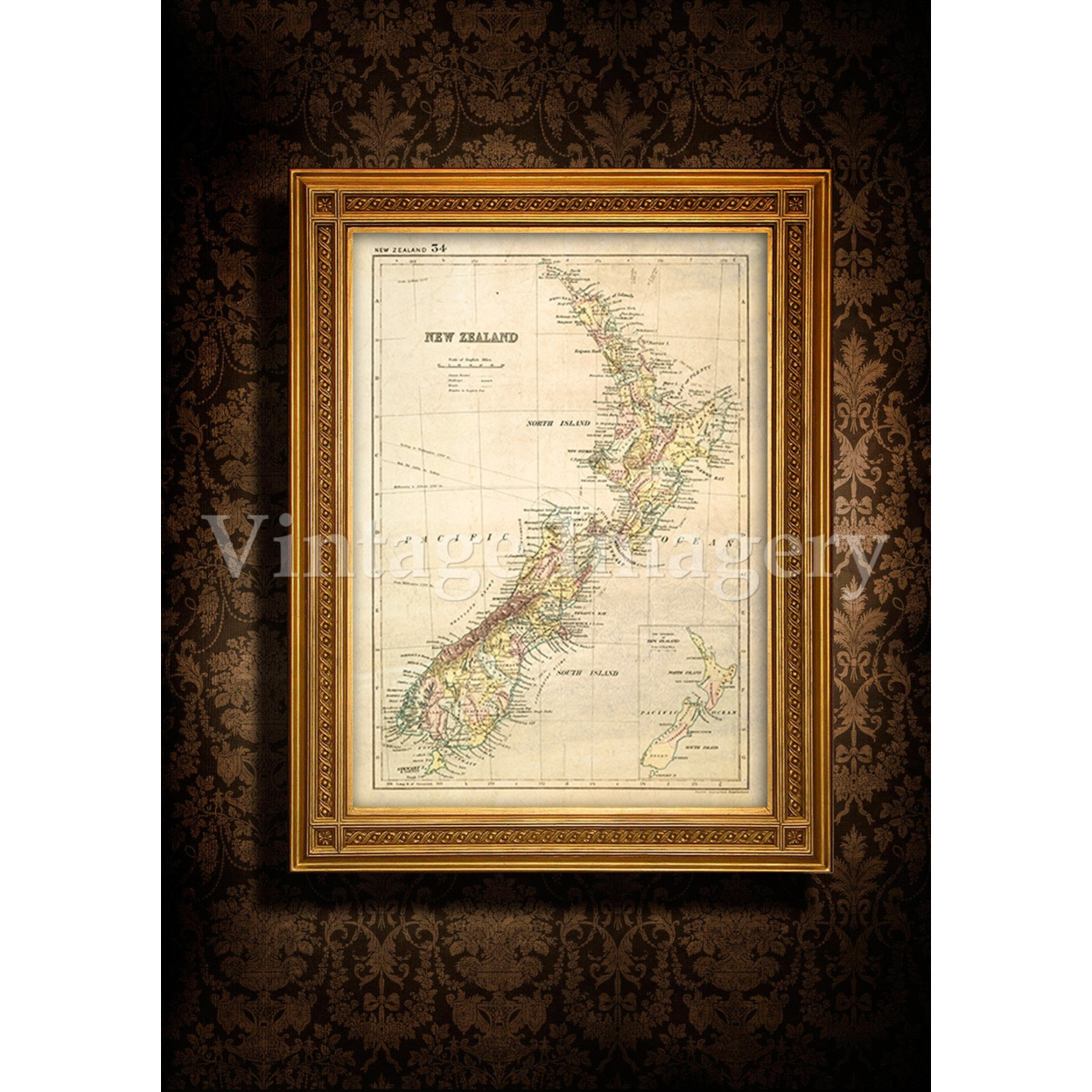 Antique New Zealand map 1881 Old map of New Zealand. Vintage New Zealand wall map home decor fine art print Historical Map map reproduction - 43" x