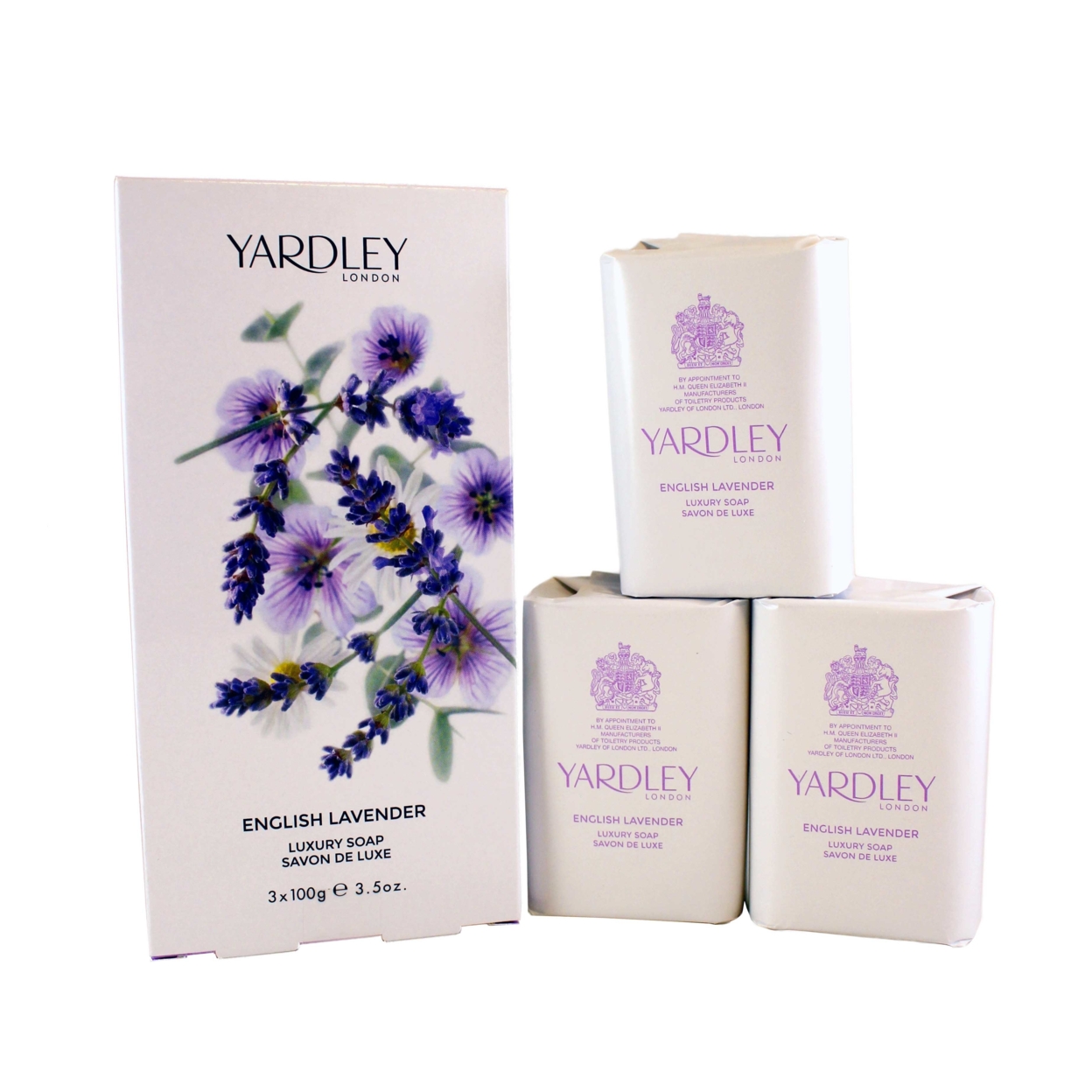 YARDLEY ENGLISH LAVENDER By Yardley Of London For Women LUXURY SOAP PACK 3 X 3.5 Oz