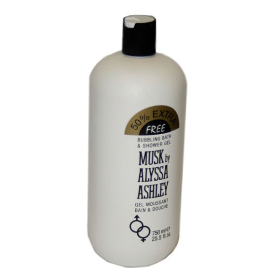 ALYSSA ASHLEY MUSK By Alyssa Ashley For Women BUBBLING BATH & SHOWER GEL 25.5 Oz / 750 Ml