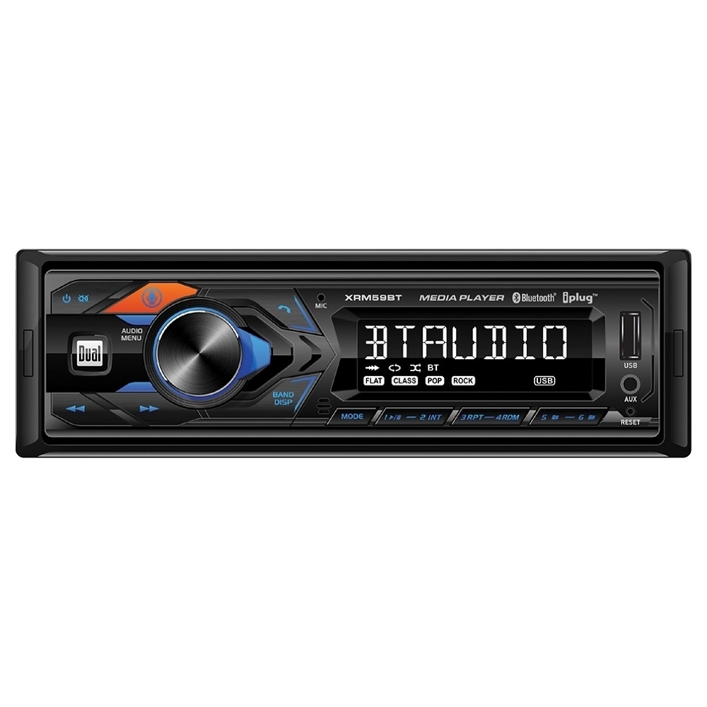 New Dual XRM59BT Single-DIN In-Dash All-Digital Media Receiver With Bluetooth