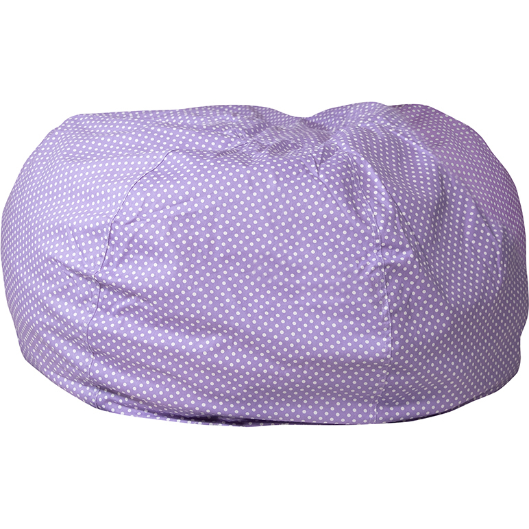 Lavender Dot Bean Bag Chair