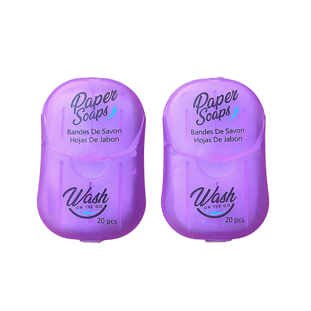 Wash On The Go Paper Soap Soap Unisex 2 Pack - Lavender