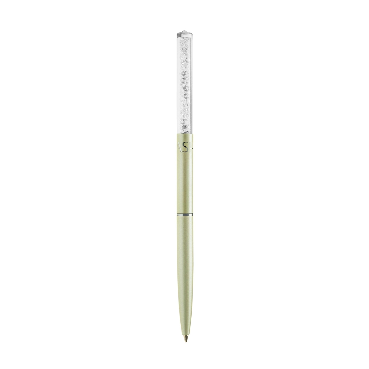 Matashi Cream Chrome Plated Stylish Ballpoint Pen With A Miniature Crystalline Top Gift For Christmas Birthday Gift For Boss Teacher