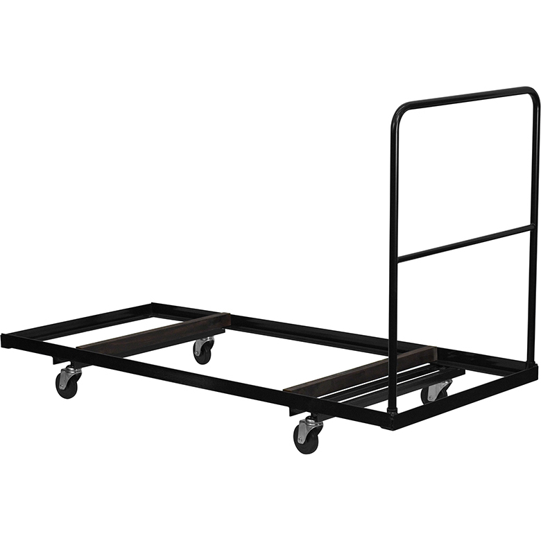 Black Folding Table Dolly For 30W X 72D Rectangular Folding Tables NG-DY3072-GG