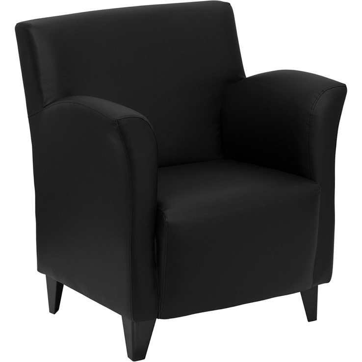HERCULES Roman Series Black LeatherSoft Lounge Chair ZB-ROMAN-BLACK-GG