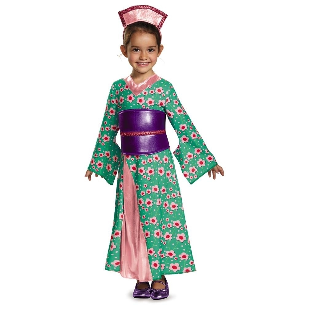 Japanese Kimono Princess Geisha Baby Toddler Size 12-18 MO Costume Dress Headband Belt Disguise