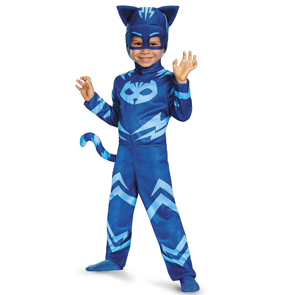 PJ Masks Catboy Boys Size M 3T/4T Classic Costume Headpiece Outfit Disguise