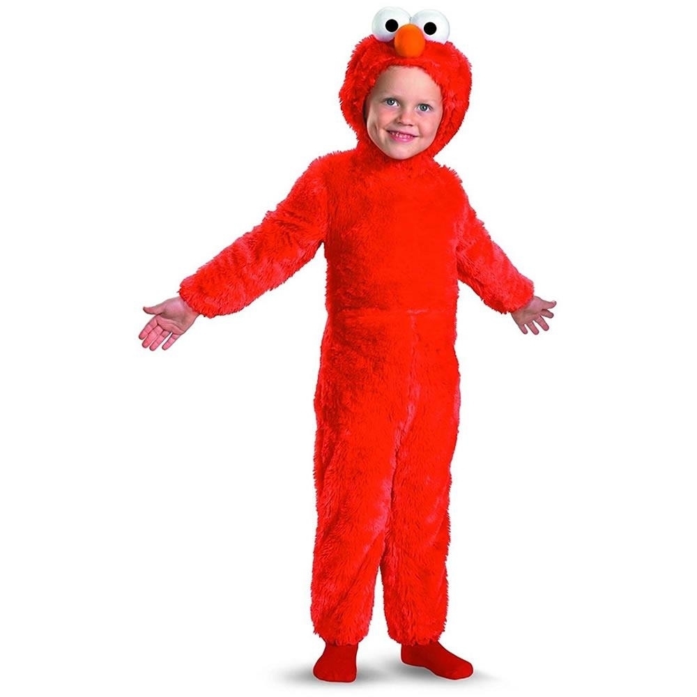 Sesame Street Elmo Size S 2T Toddler Kids Costume Outfit Plush Fur Disguise