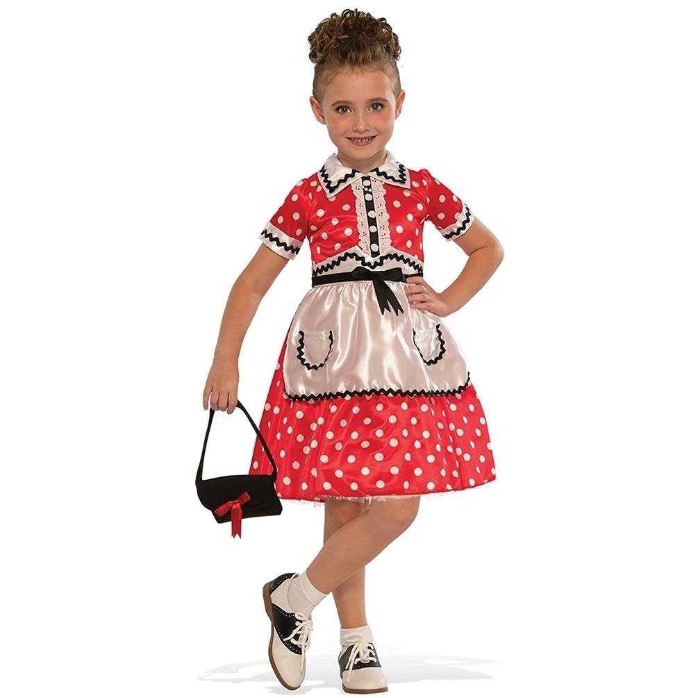 Little Lady 1950s-style Girls Size S 4/6 Dress Costume Outfit Rubie's