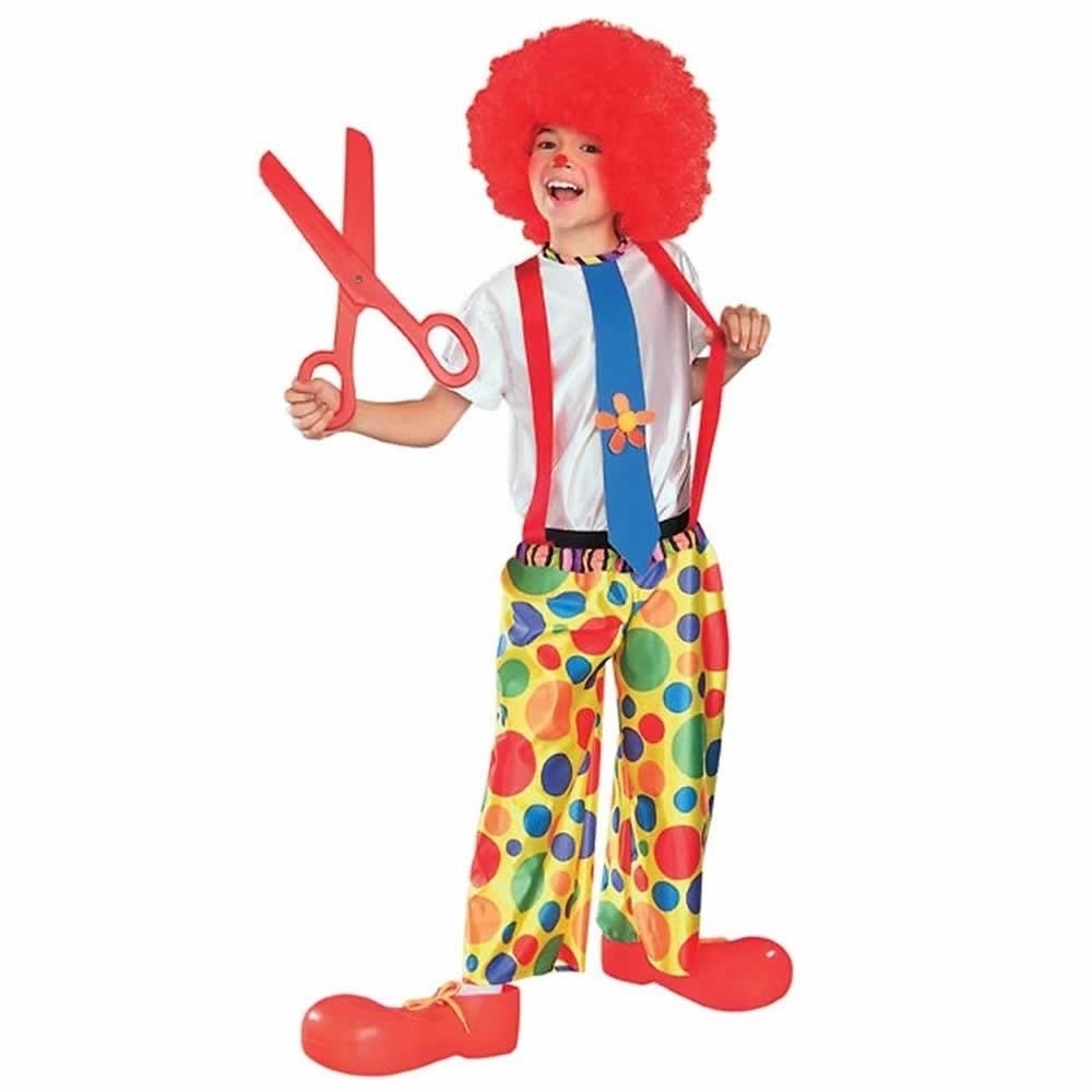 Chuckle King Clown Childs Size S 4/6 Costume Polka Dot Jumpsuit Rubie's