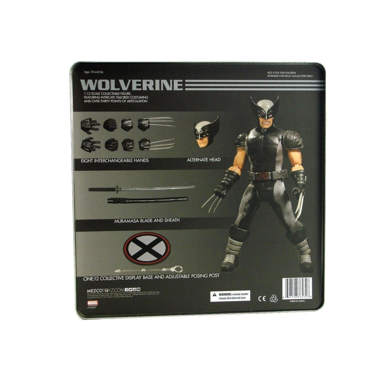 One 12 Collective Marvel X-Force Wolverine Action Figure W/ Accessories Mezco Toyz