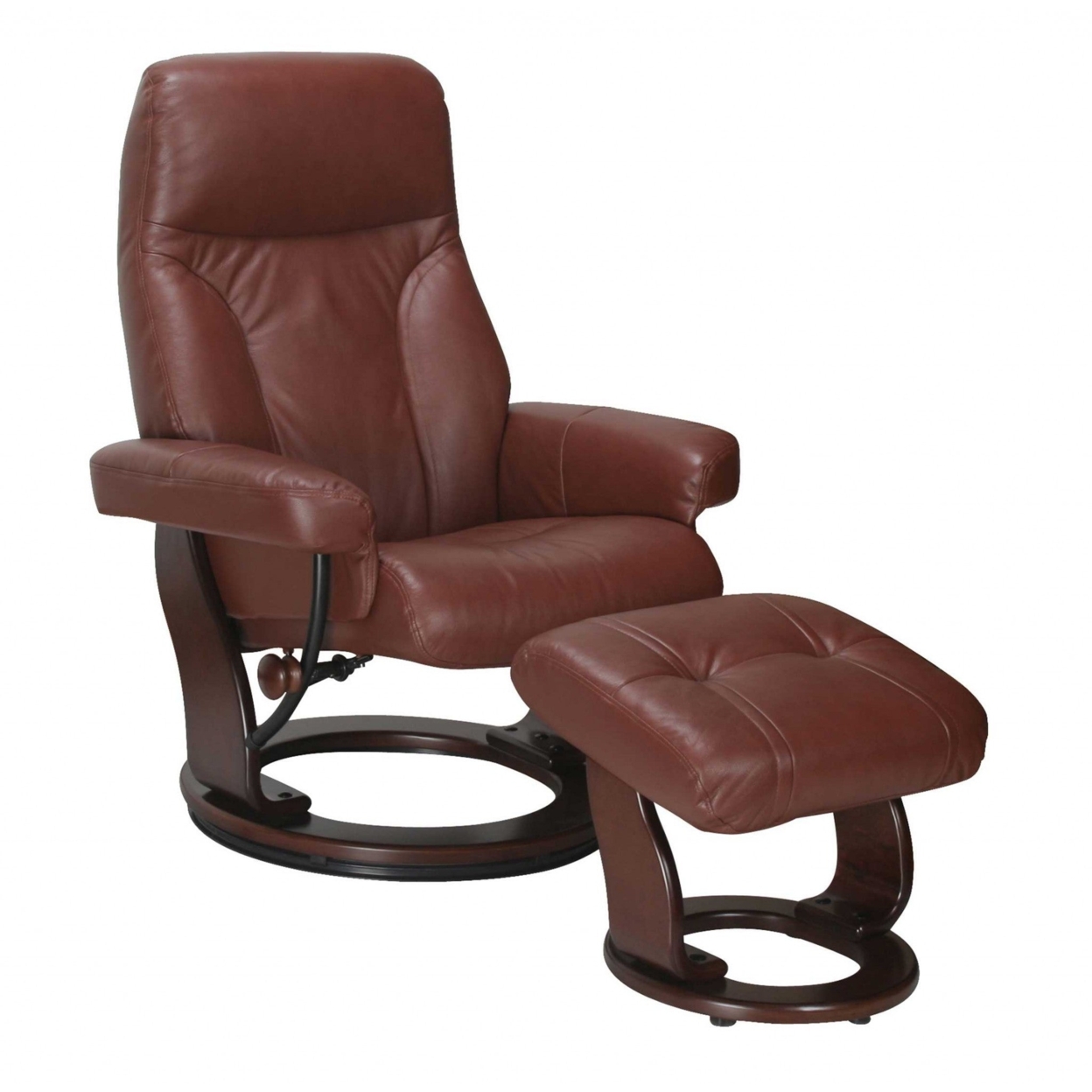 32" x 32" x 40" Cognac Cover- Leather & Vinyl match Chair & Ottoman