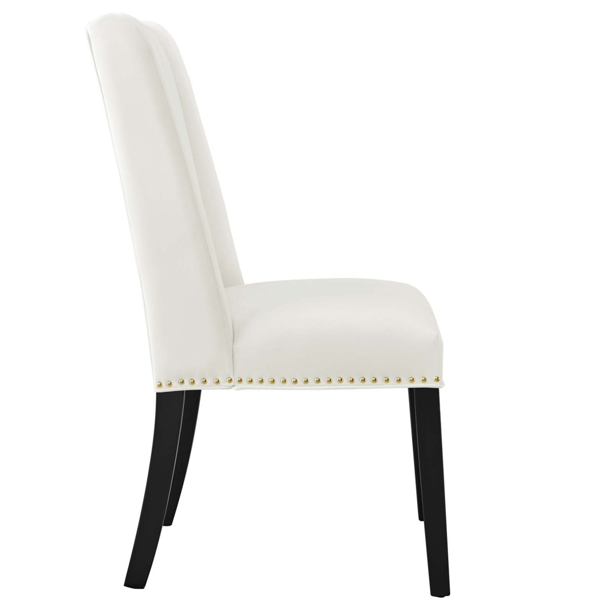 Baron Performance Velvet Dining Chairs - Set Of 2, White