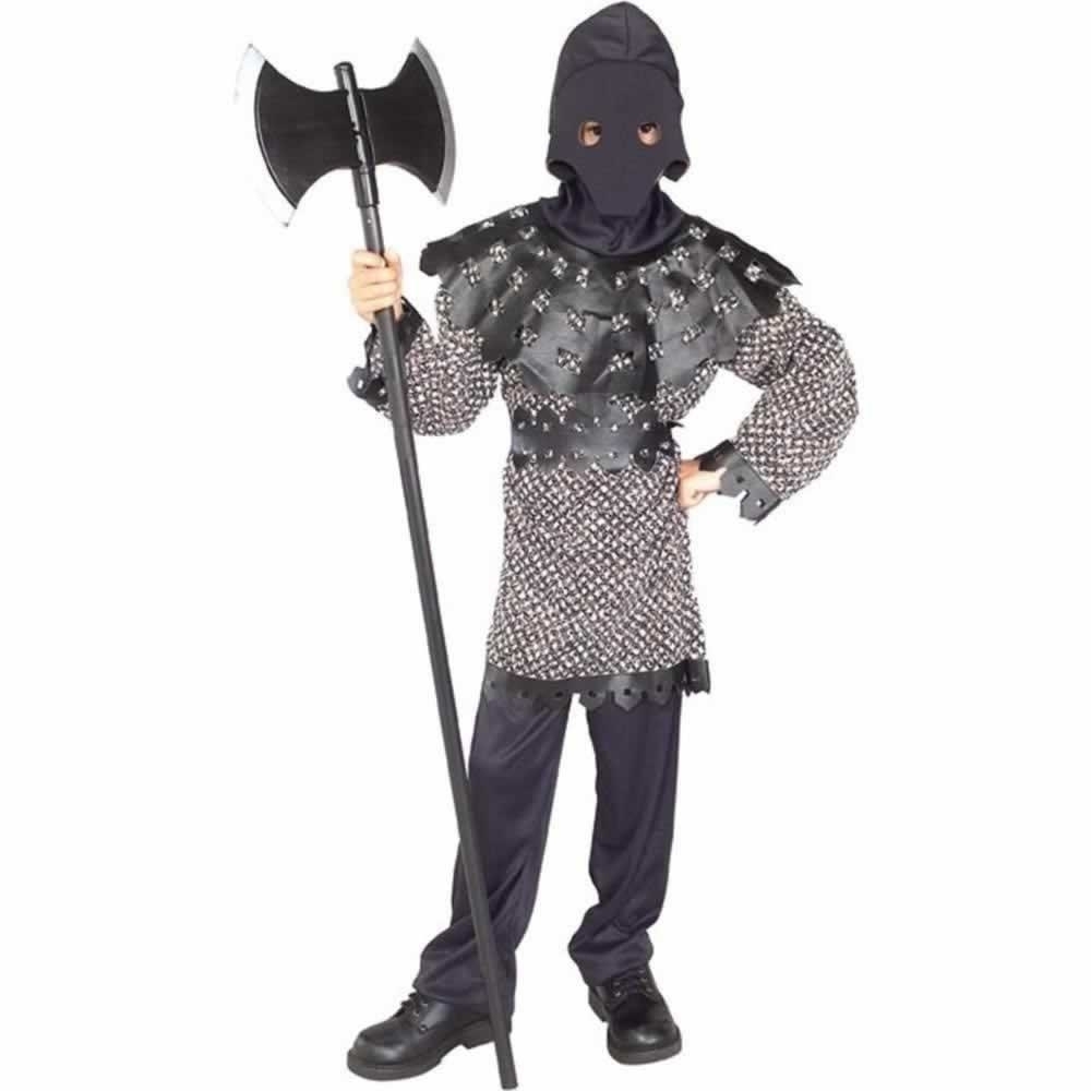 Medieval Knight Executioner Kids Size S 4/6 Costume Cowl Tunic Renaissance Rubie's