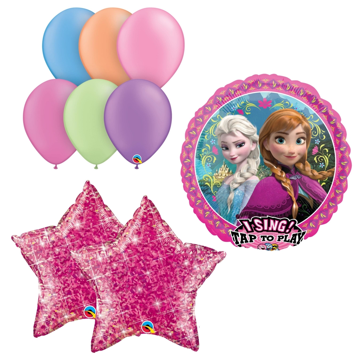 Frozen Birthday Party Singing Balloon Kit Bouquet Disney