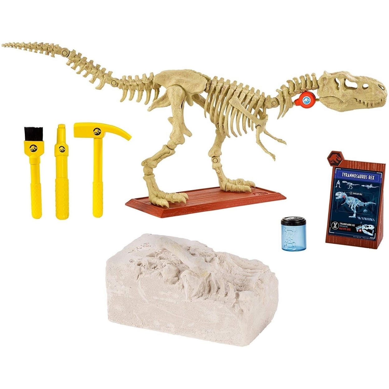 Jurassic World Playleontology Kit STEM Dinosaur T-Rex Bones Unassembled Mattel