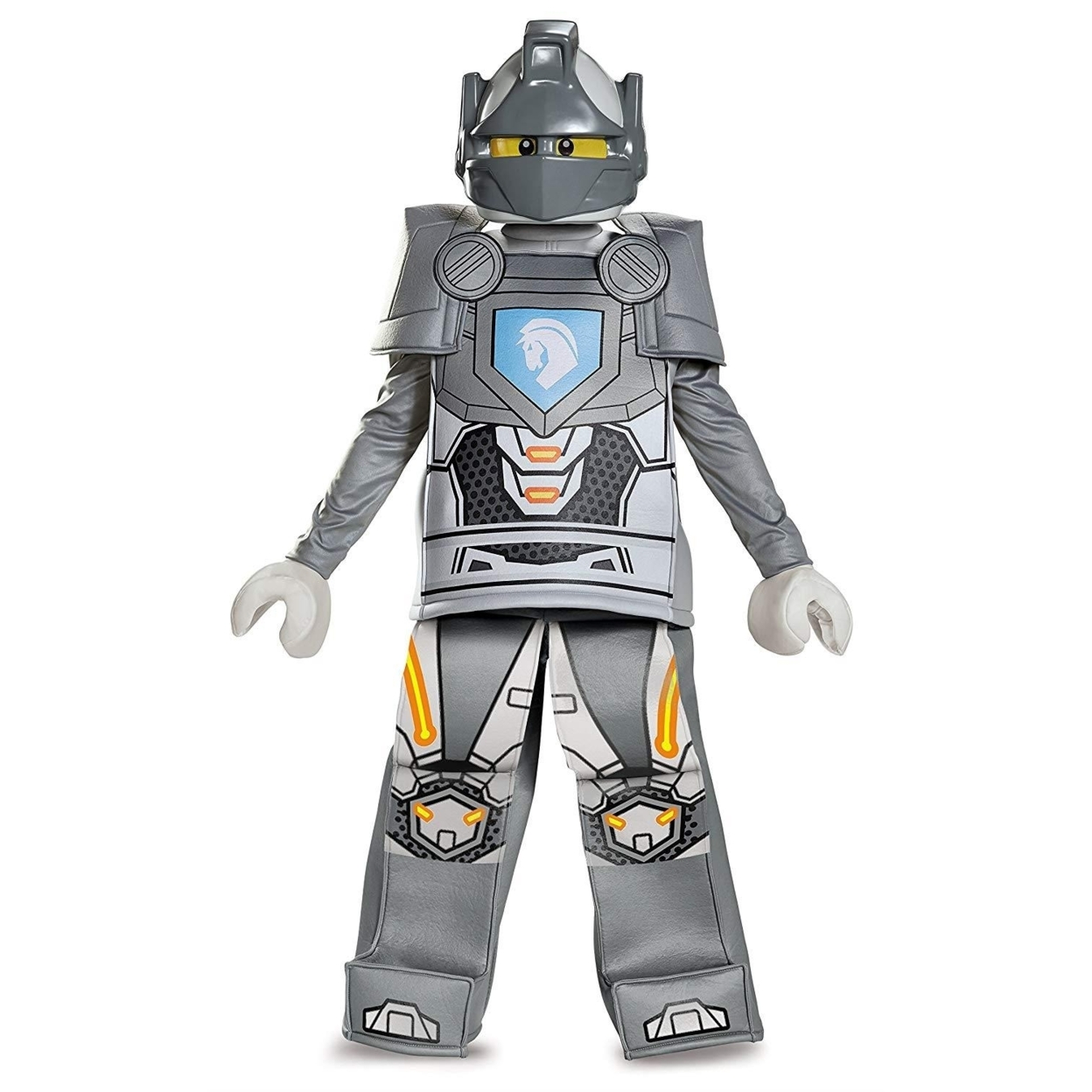 Lego Nexo Knights Lance Prestige Size S 4/6 Boys Costume Detachable Shoulders Pants Mask Disguise