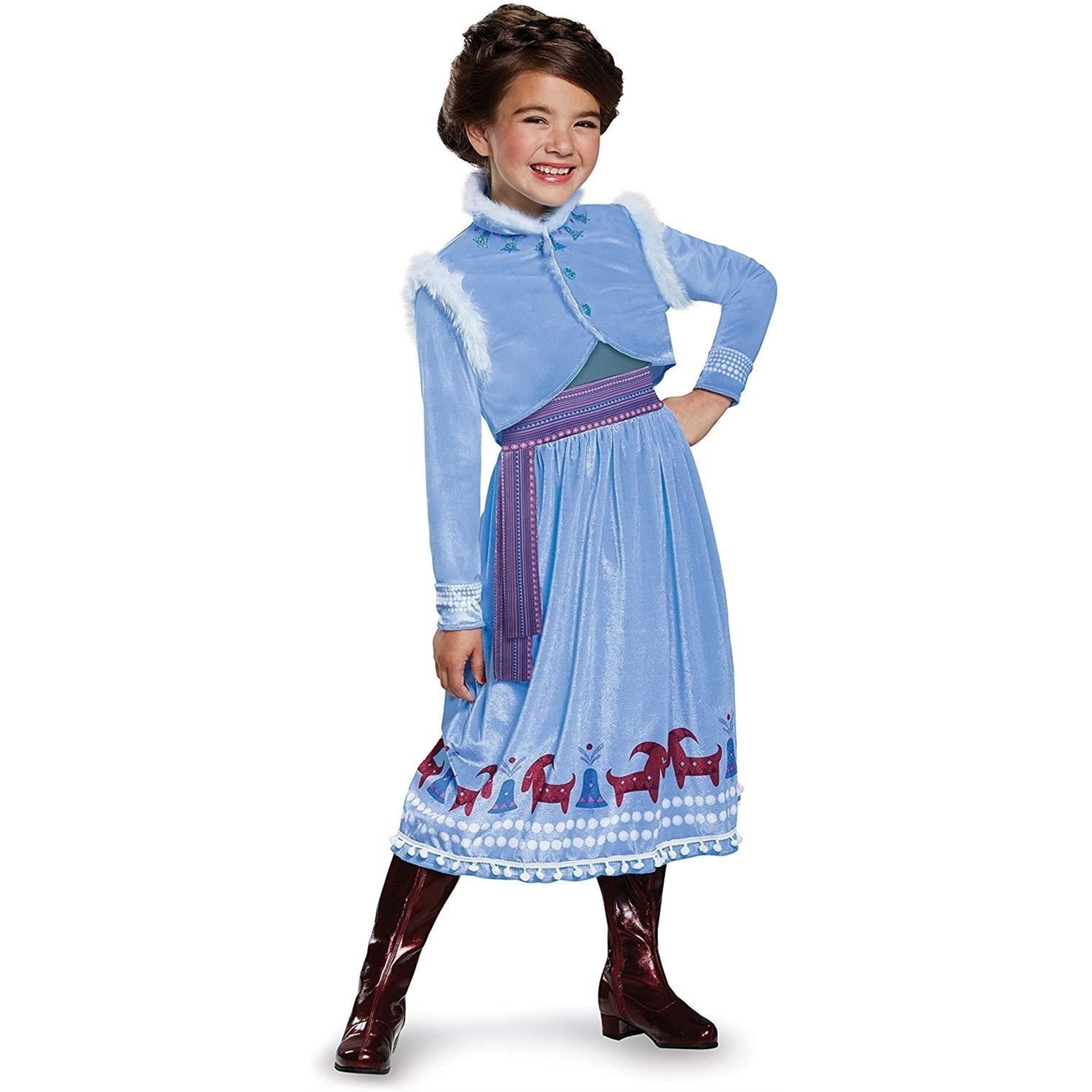 Frozen Anna Adventure Deluxe Girls Size XS 3T/4T Costume Disney Dress Jacket Disguise