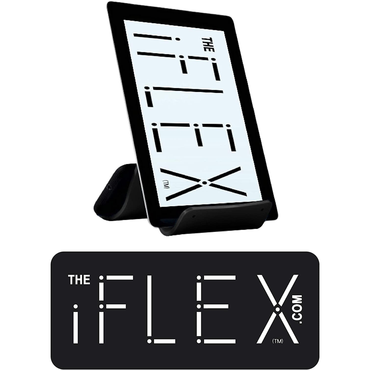 IFLEX Tablet Cell Phone Flexible Stand Black Universal Non-Slip Waterproof Hands-Free 3O-12PY-2VPH
