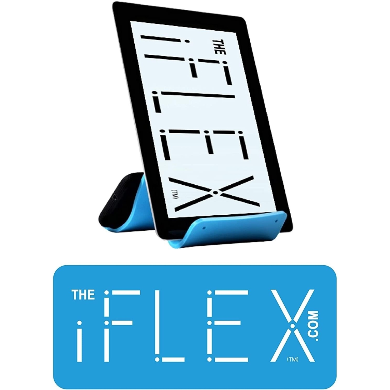 IFLEX Tablet Cell Phone Adjustable Stand Sky Blue Non-Slip Waterproof Universal Hands-Free