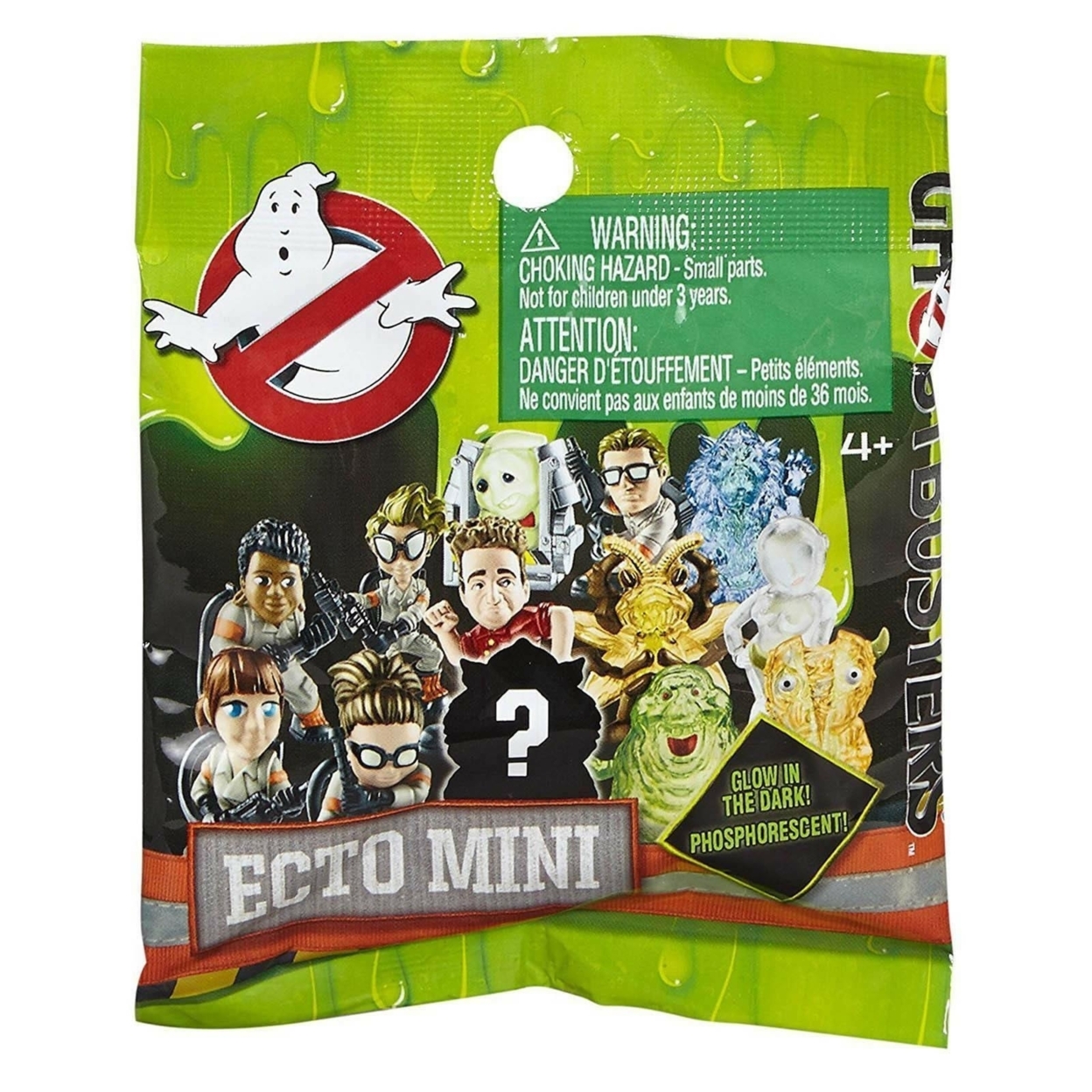 Ghostbusters Ecto Minis Blind Bags 10-Pack Glow In Dark Ghosts Mystery Figures Mattel