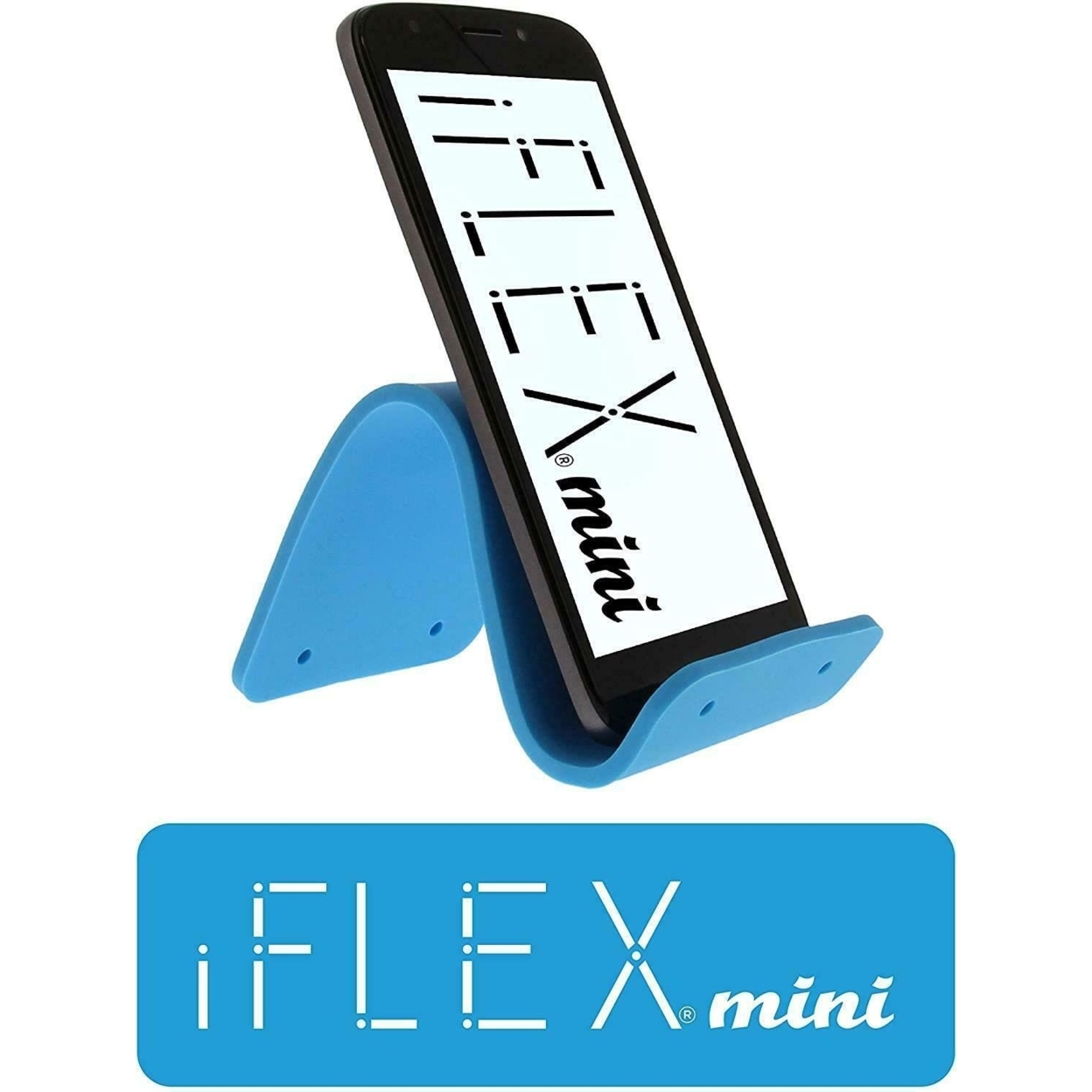 IFLEX Tablet & Cell Phone Mini Holder Blue Bundle Universal Hands-Free Set