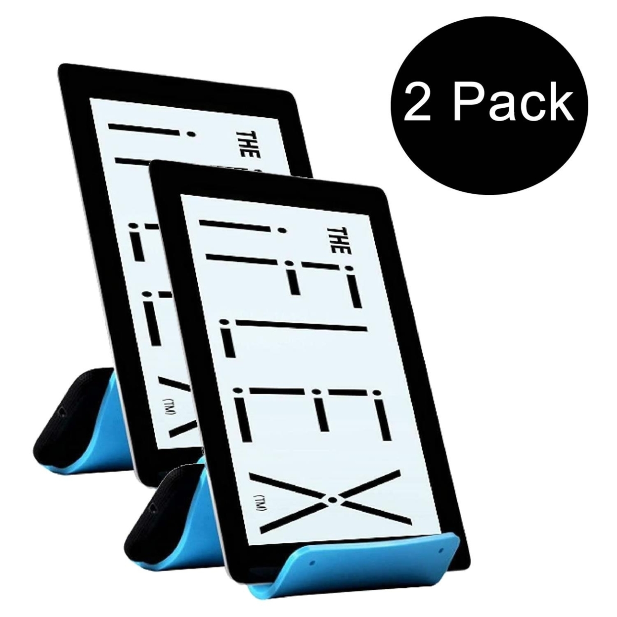 IFLEX Tablet Cell Phone Stand Sky Blue 2-Pack Universal Non-Slip Waterproof Hands-Free
