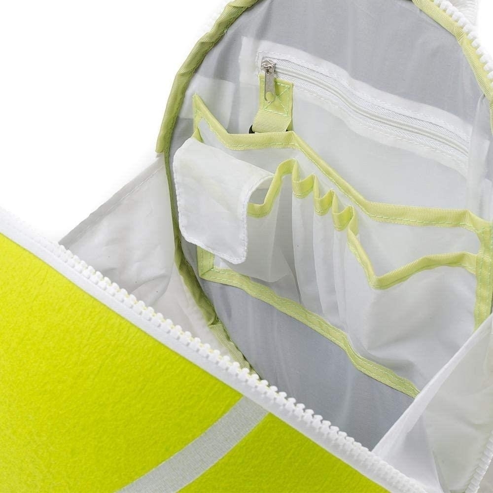 SportPax USA Kids Green Tennis Ball Sport School Backpack Boys Unisex Durable Soft Cleanable Bag Childrens Accessories