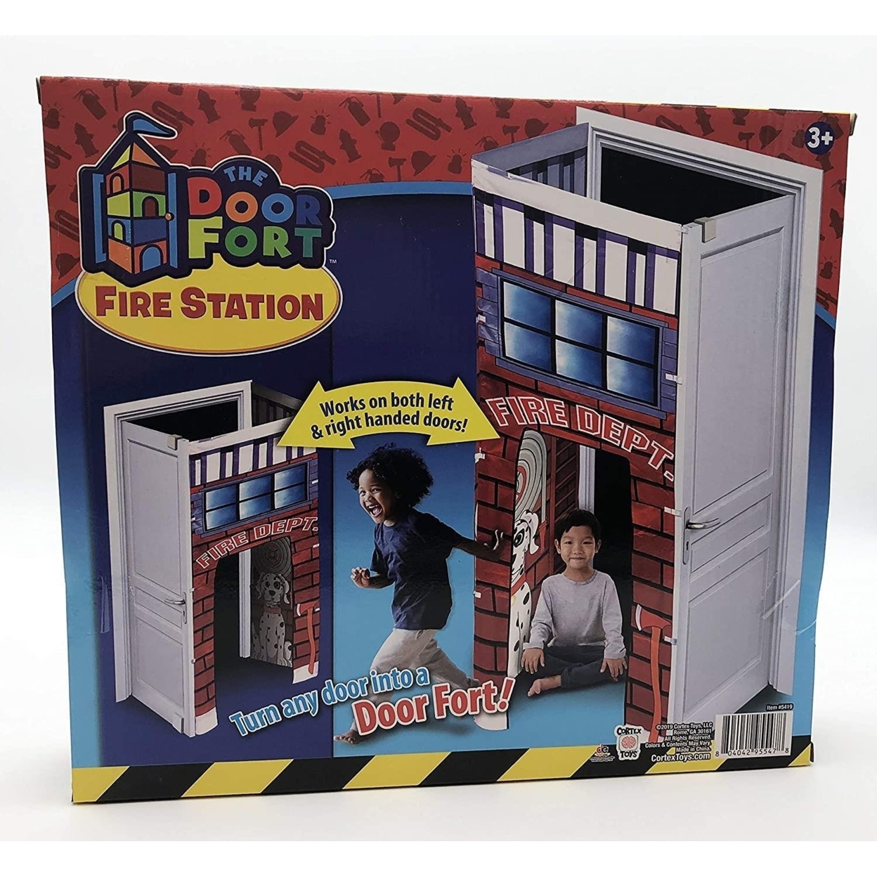 Firefighter Fire Station Doorway Fort Attach To Door Play Tent Cortex Toys