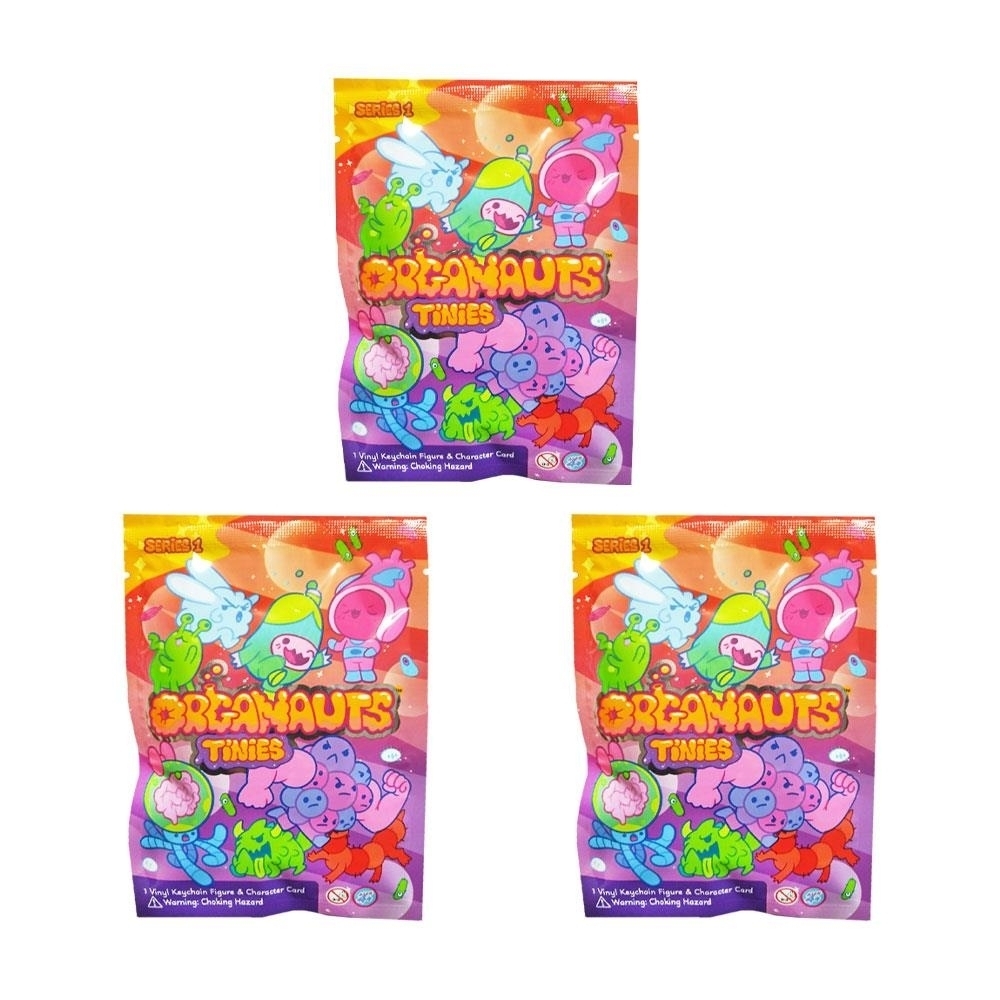 Organauts Tinies Collectible Character Keychain 3pk Series 1 Bags Surprise Know Yourself