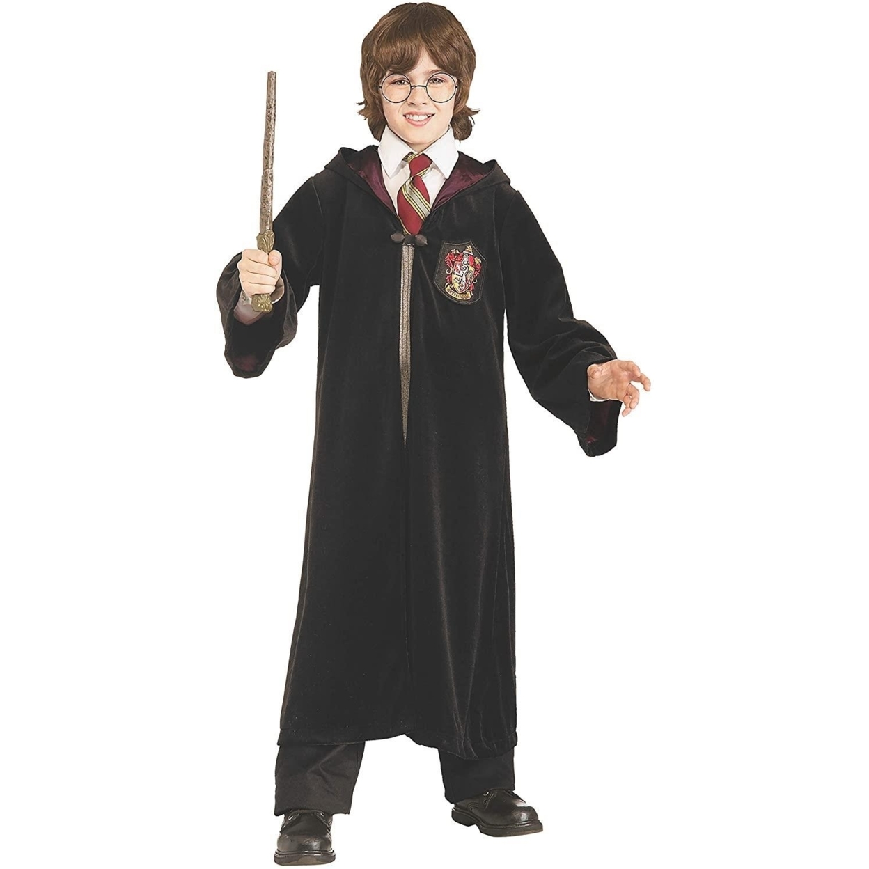 Harry Potter Hooded Velvet Cloak Robe Kids Size M 8/10 Premium Licensed Costume Rubie's