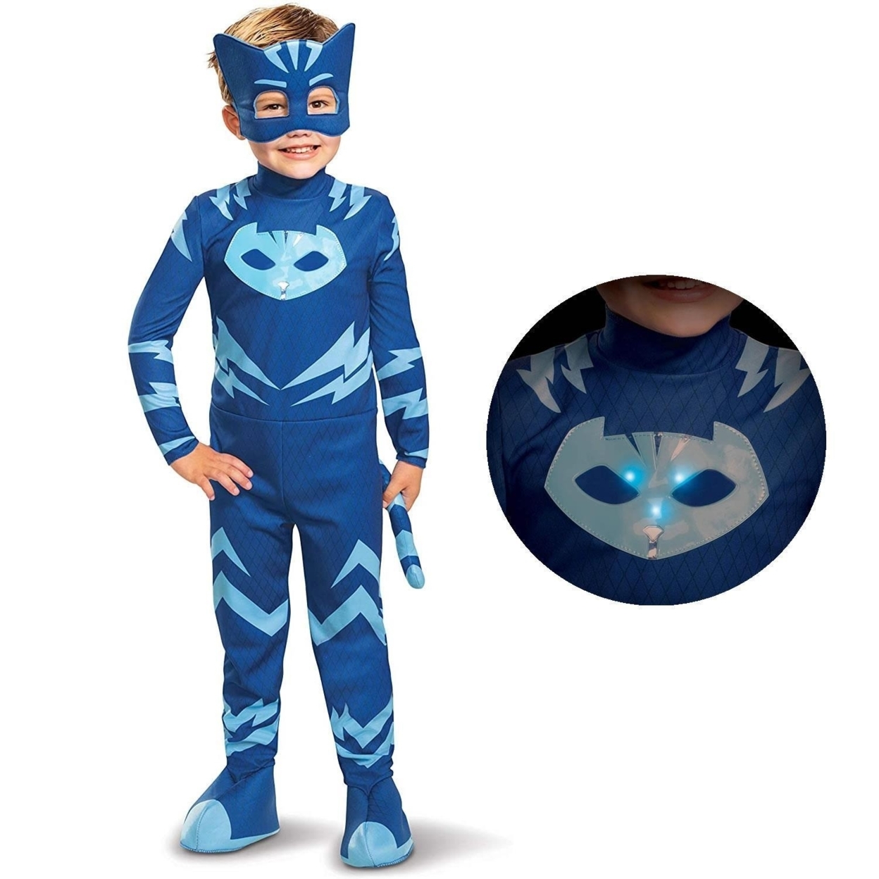 PJ Masks Catboy Deluxe Light-Up Toddler Size 2T Boys Costume Disguise