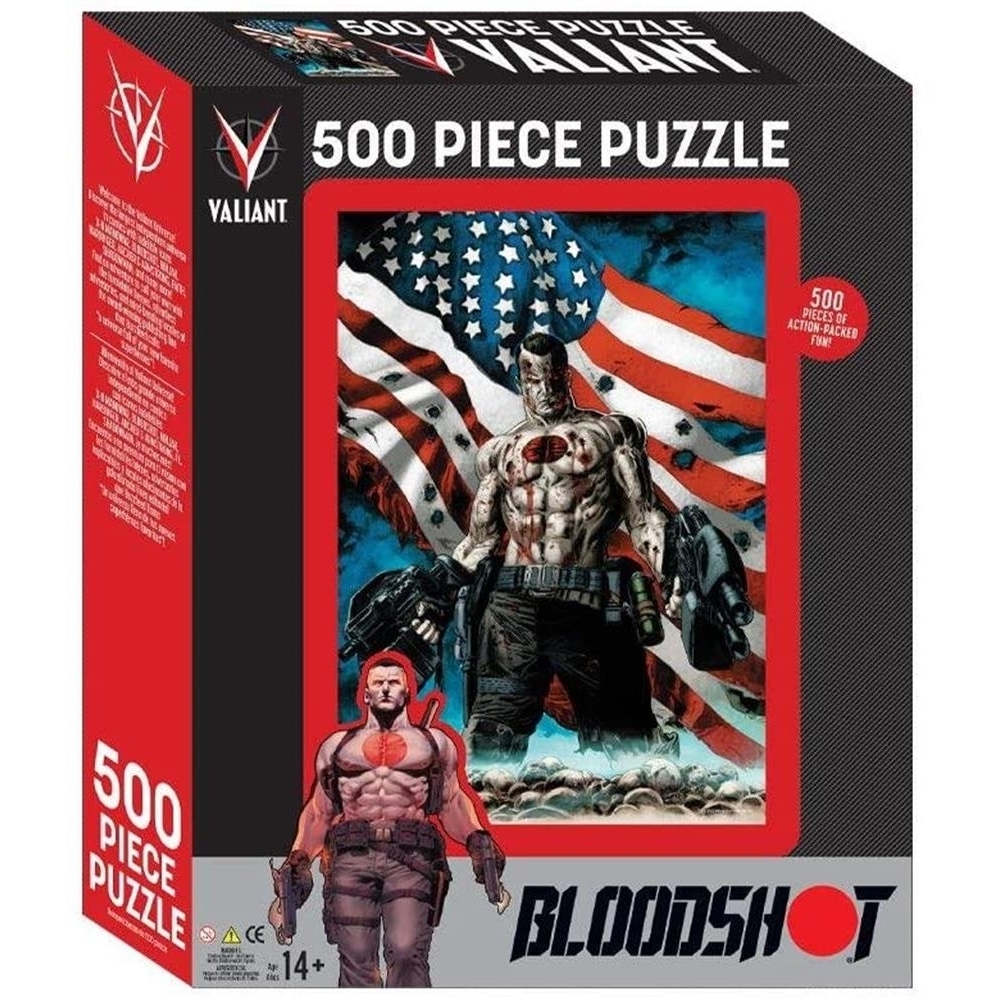 Valiant Comics Universe Bloodshoot USA Flag 500 Piece Jigsaw Puzzle Mighty Mojo