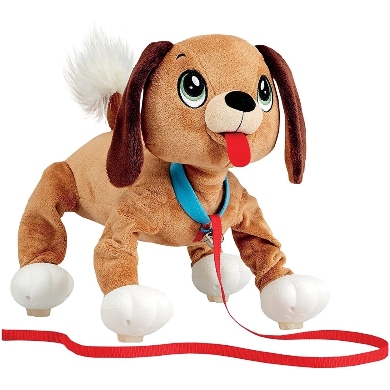 Peppy Pets Walking Brown Mutt Dog No Batteries Required Bouncing Pup Interactive Mighty Mojo