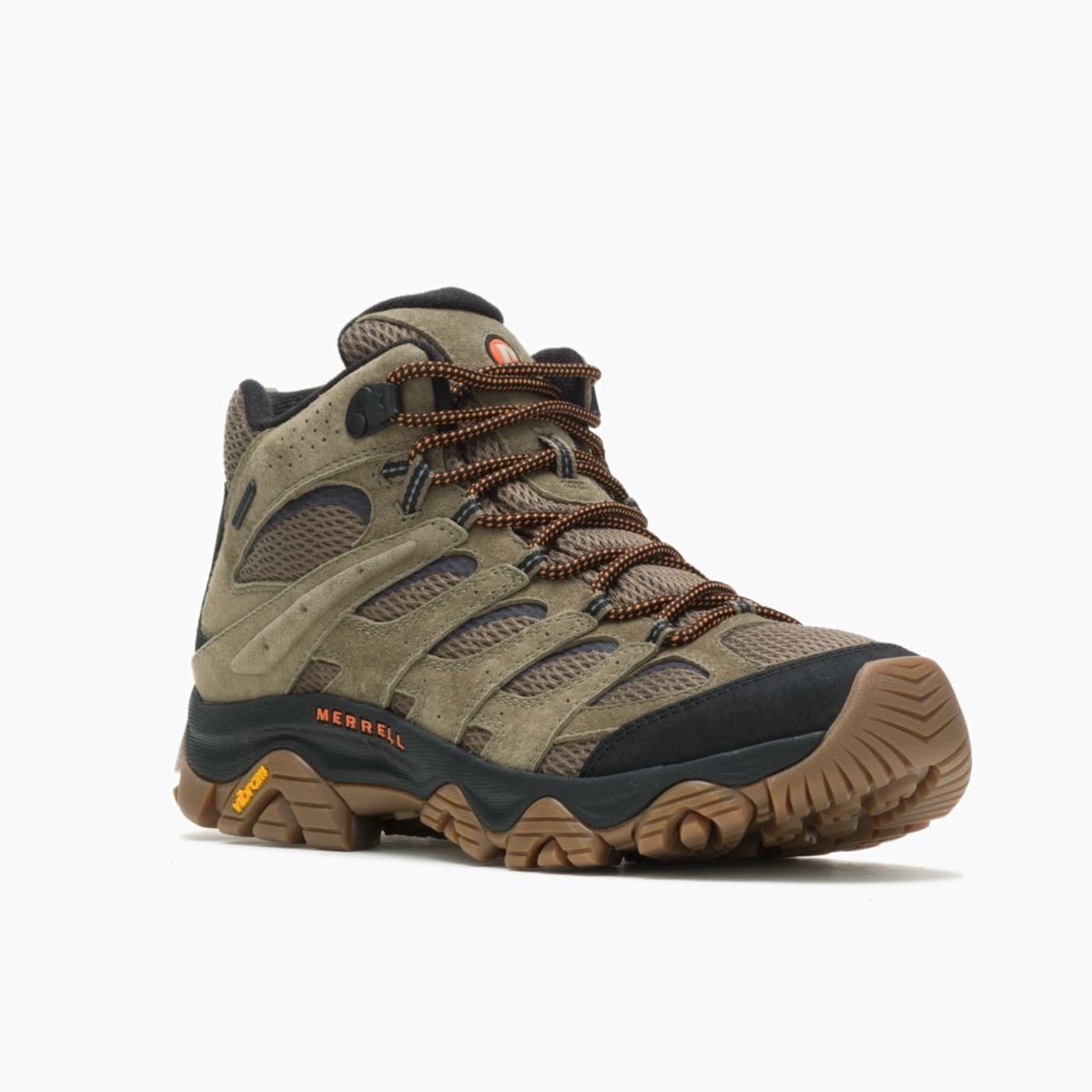 Merrell Men's Moab 3 Mid Waterproof Hiking Boot Olive/Gum - J036549 OLIVE/GUM - OLIVE/GUM, 10