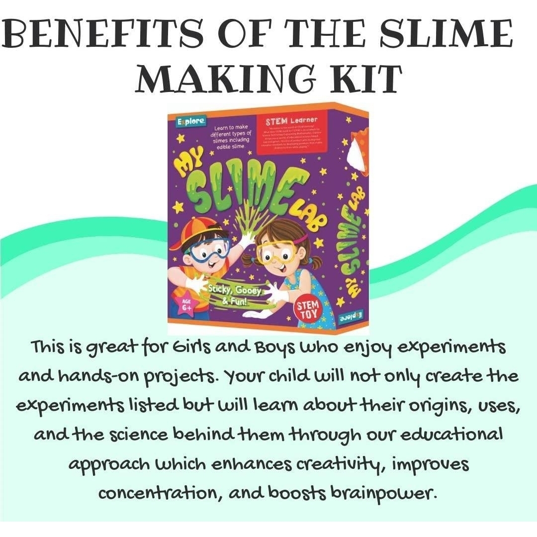 Mighty Mojo Explore STEM Learner My Slime Lab DIY Gooey Science Kids Kit