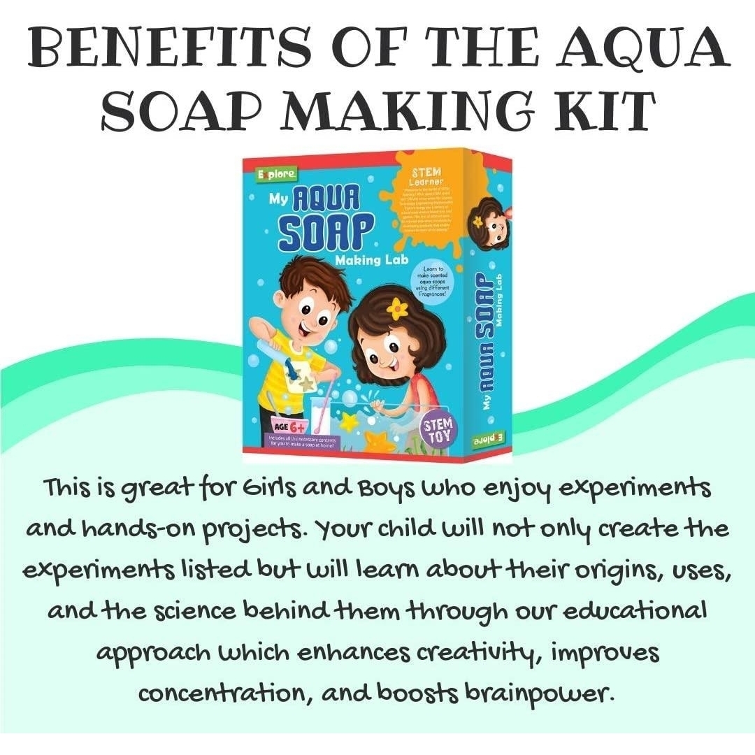 Mighty Mojo Explore STEM Learning My Aqua Soap Making Lab Education DIY Scientist Set