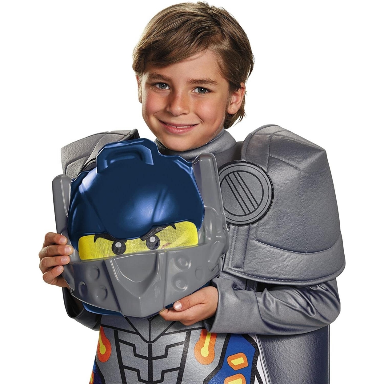 Lego Clay Nexo Knights Deluxe Boys Size S 4/6 Costume Shoulder Armor Pants Cartoon Characters Disguise