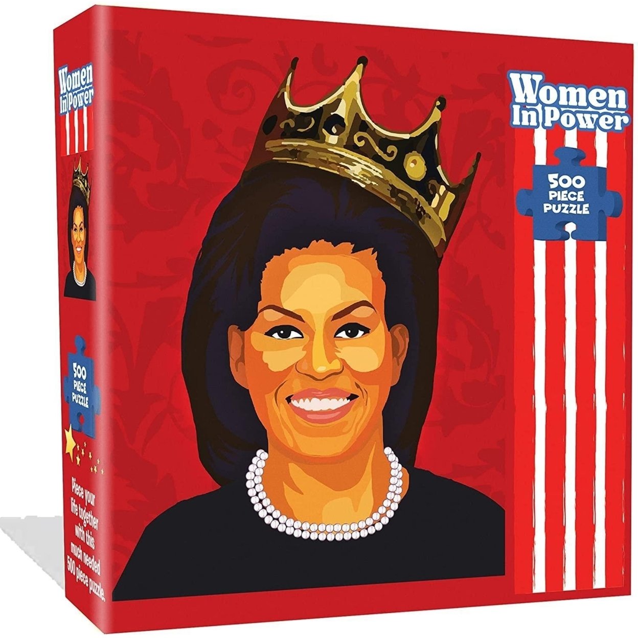 Michelle Obama Jigsaw Puzzle 500pcs Women In Power Illustration Design All Ages Mighty Mojo