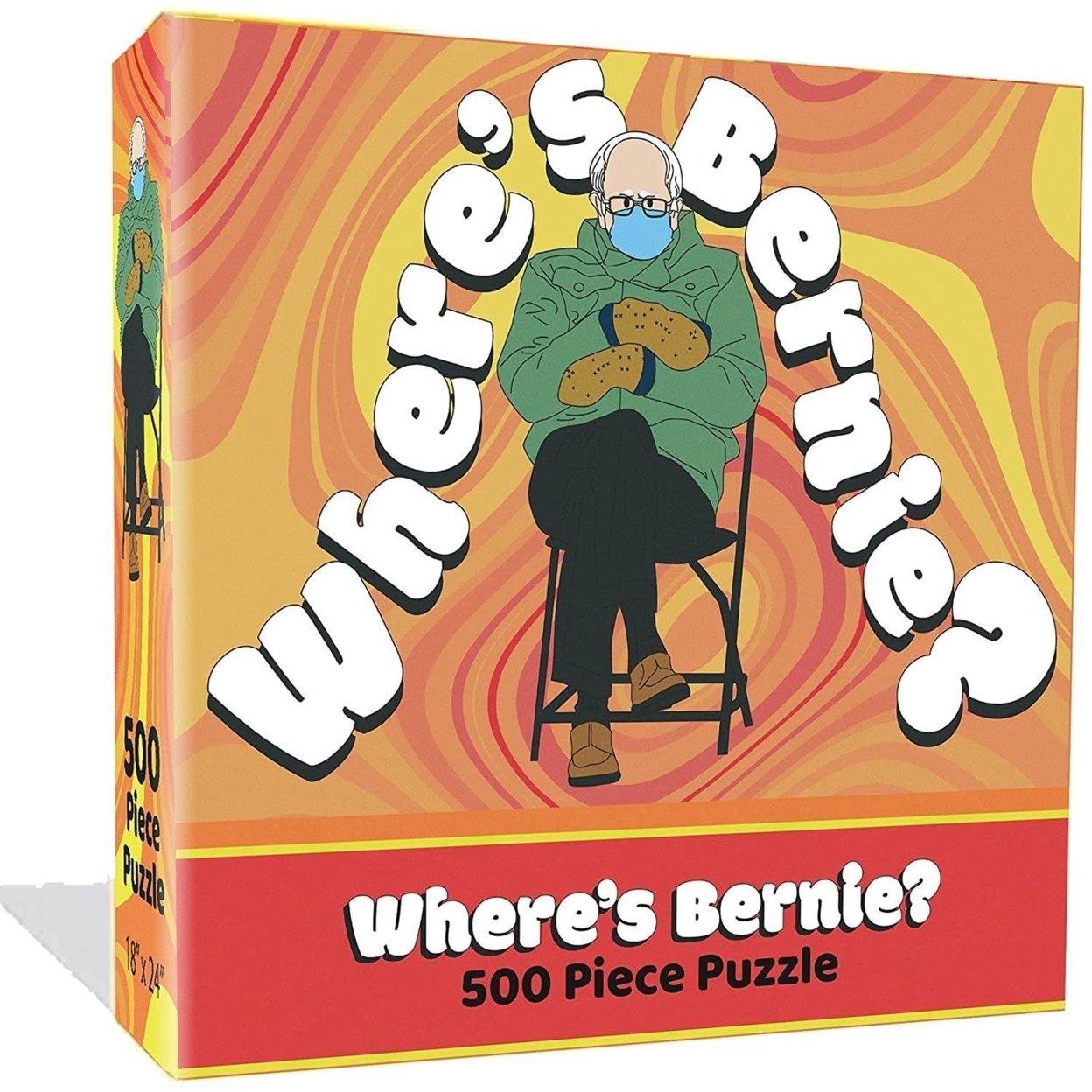 Where’s Bernie Sanders Meme 500pcs Jigsaw Puzzle Inaugraution Mittens Mighty Mojo