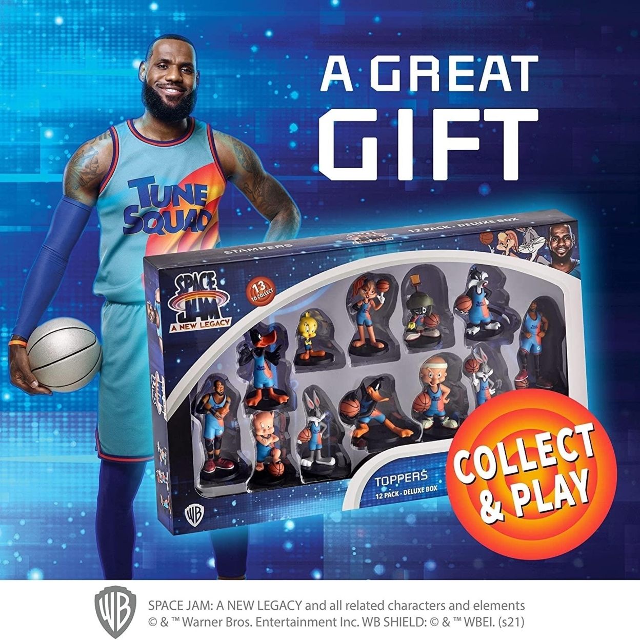Space Jam A New Legacy Pencil Toppers 12pk Movie Characters Deluxe Box Set PMI International