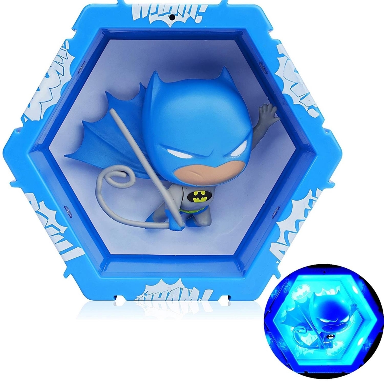 WOW Pods DC Comics Batman Swipe Light-Up Connect Figure Superhero Collectible Figure