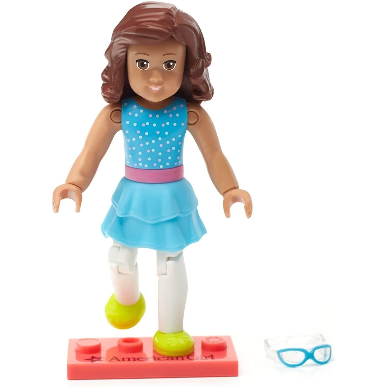 Mega Construx American Girl Blue Confetti Series 2 Mini Figure DXW96 Mattel