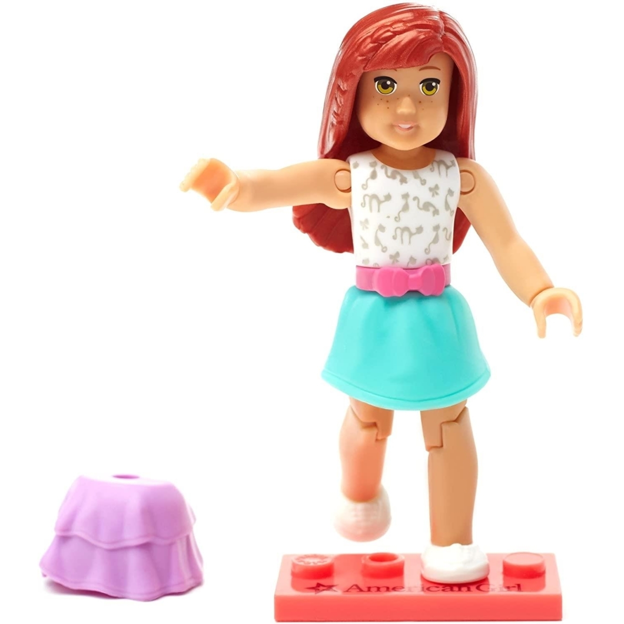 Mega Construx American Girl Kitty Print Skirt Series 2 Mini Figure DXW93 Mattel