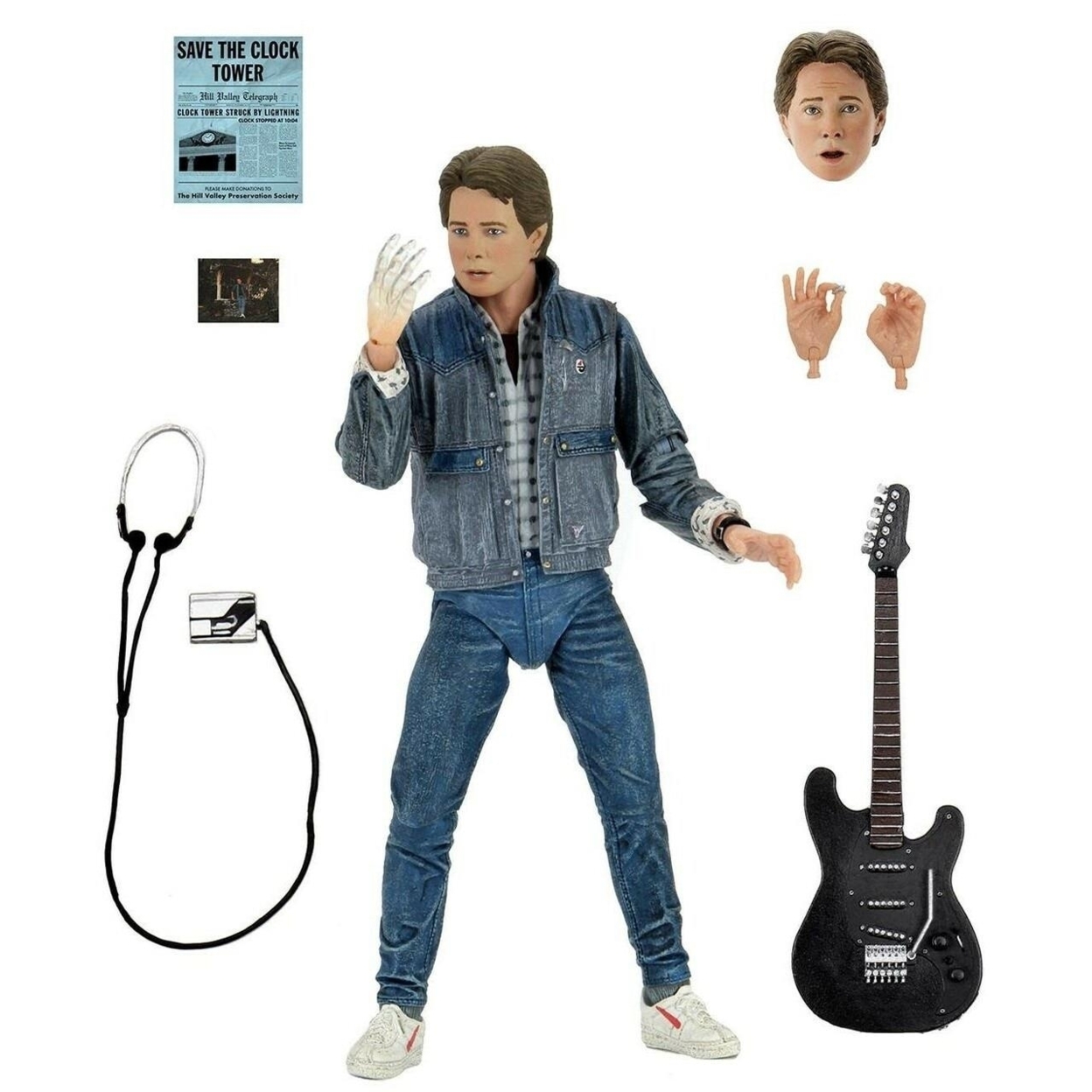 Back To The Future Marty McFly Audition Figure Battle Of Bands 1985 Ultimate NECA