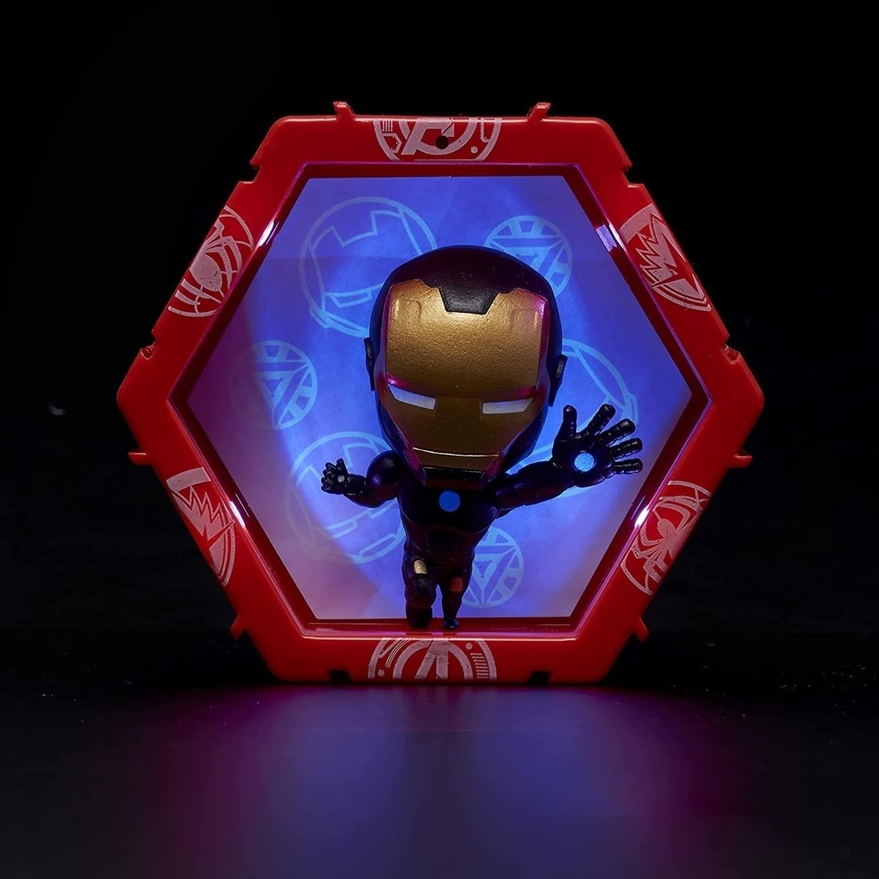 Marvel Avengers Iron Man Metallic Light-Up Figure Superhero Black Suit WOW! Stuff