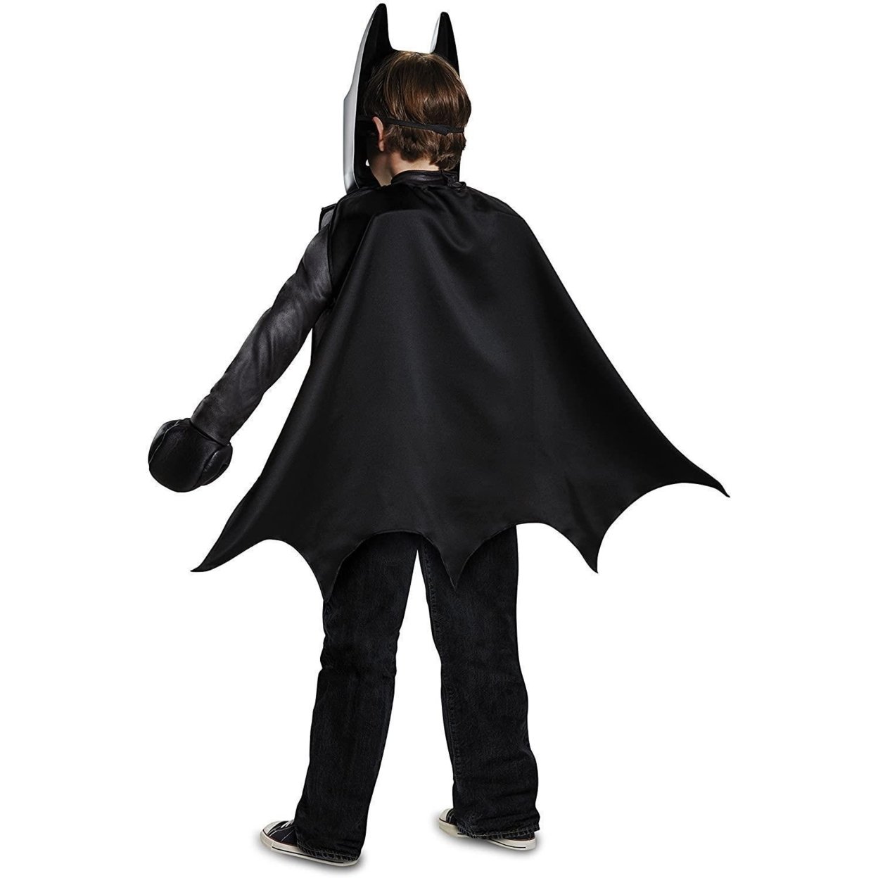 Batman Lego Movie Classic Boys Size S 4/6 Costume DC Universe Detachable Cape Disguise