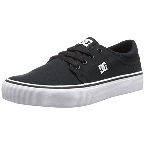 DC Trase TX Skate Shoe BLACK/WHITE - BLACK/WHITE, 2.5-M